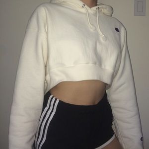 CHAMPION reverse weave crop hoodie